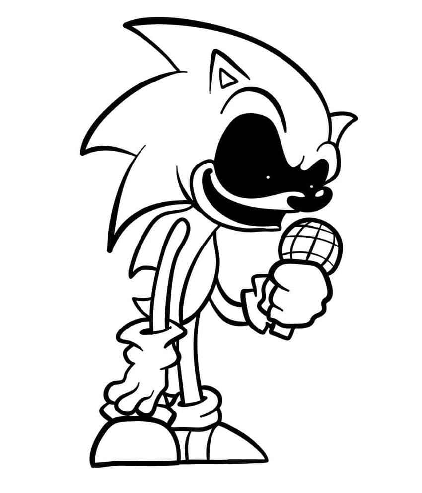 Sonic Exe's Fun Fair Coloring Page