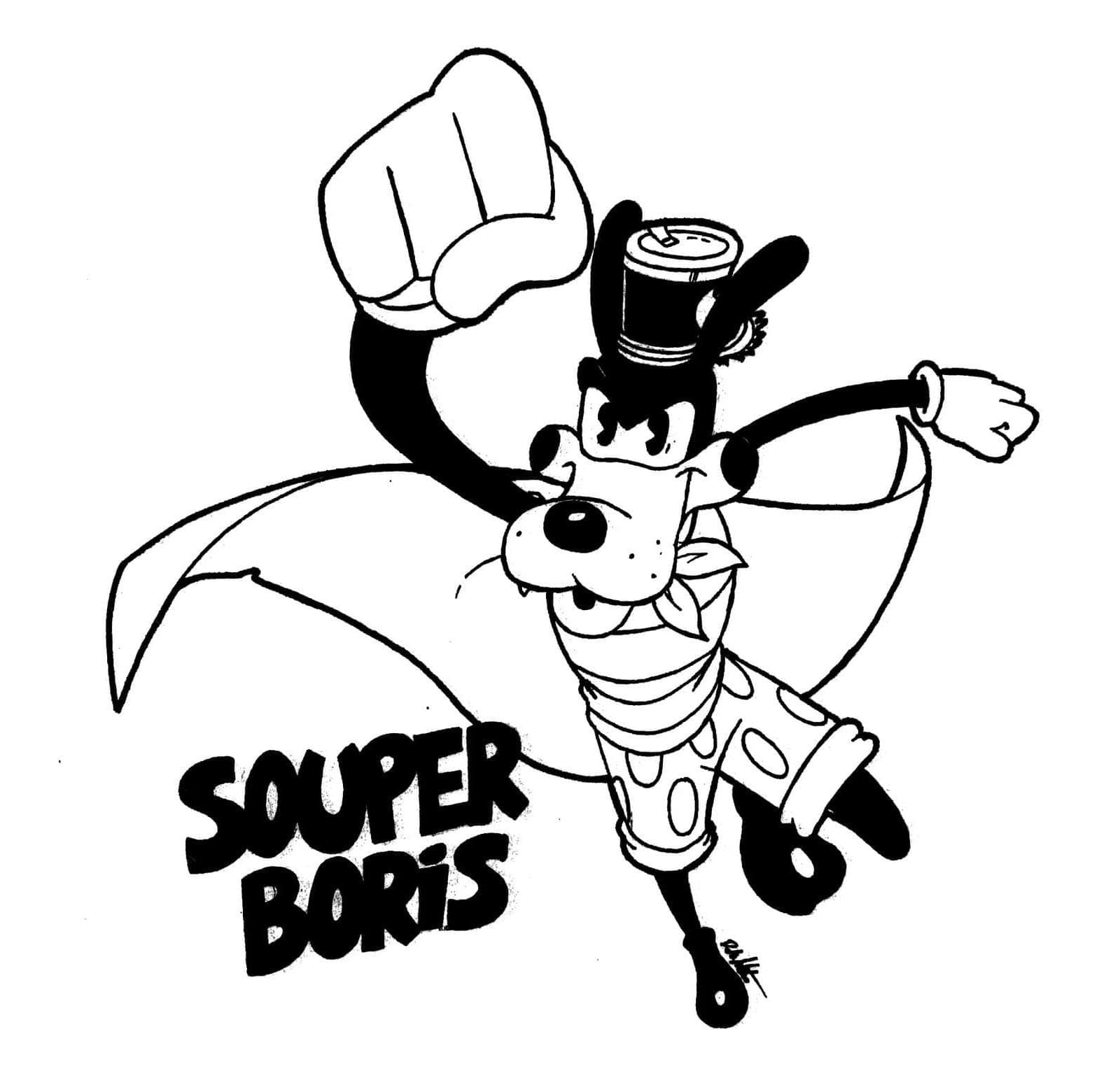 Souper Boris from Bendy Ladle of Lunacy Coloring Page