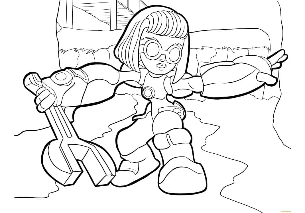 Sprocket Skylanders Free Printable Coloring Page