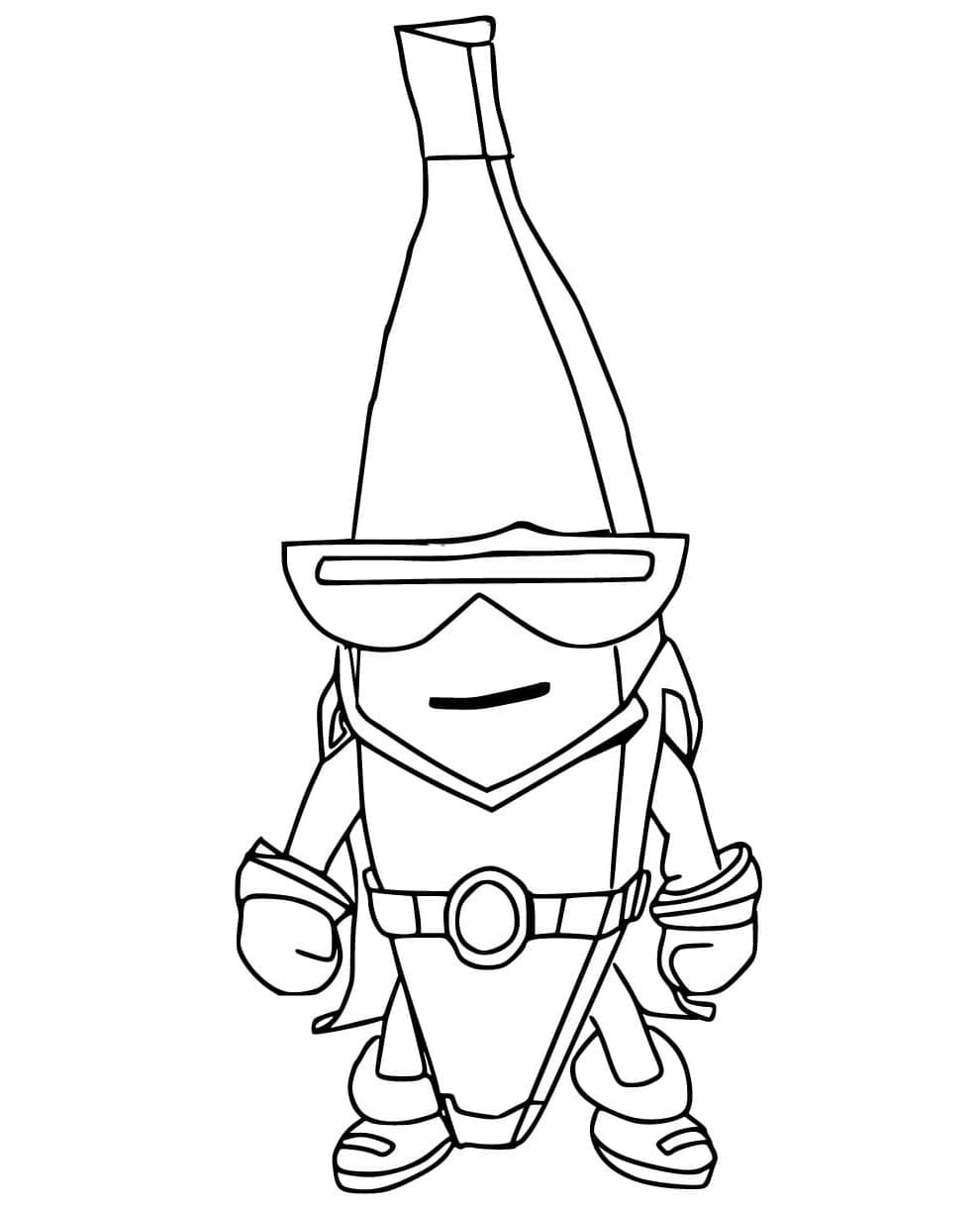 Stumble Guys Banana Bonanza Coloring Page