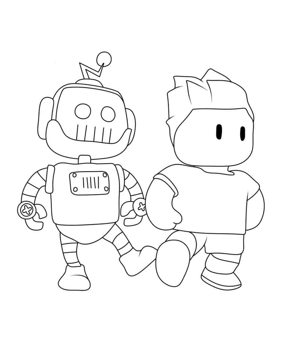 Stumble Guys Fun Frenzy Coloring Page