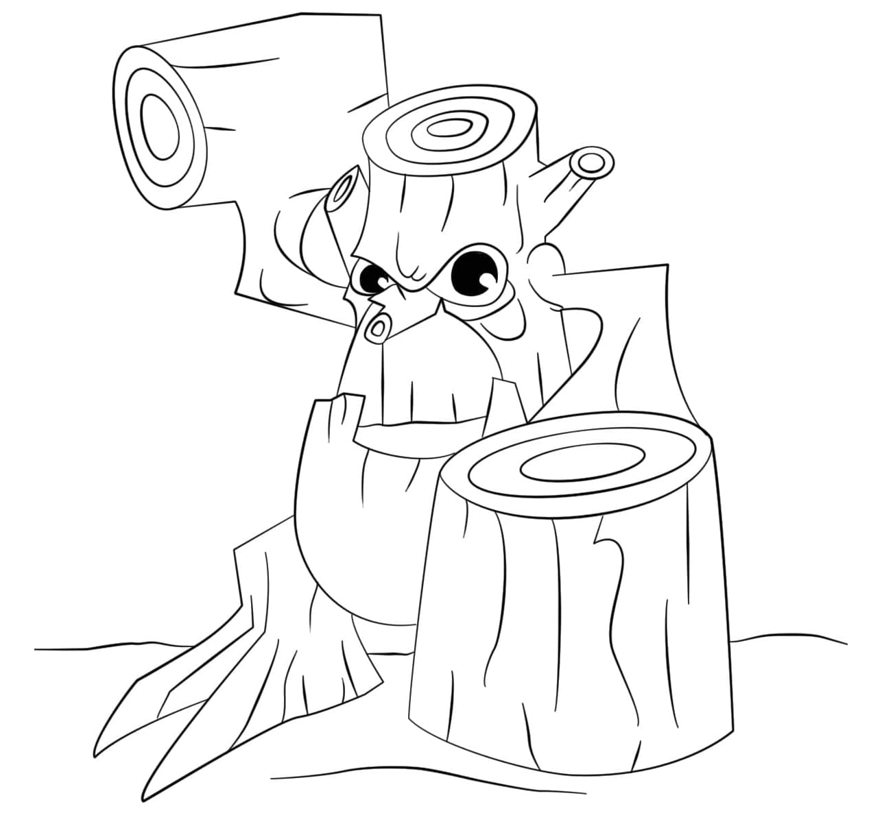 Stump Smash Skylanders Free For Kids Coloring Page