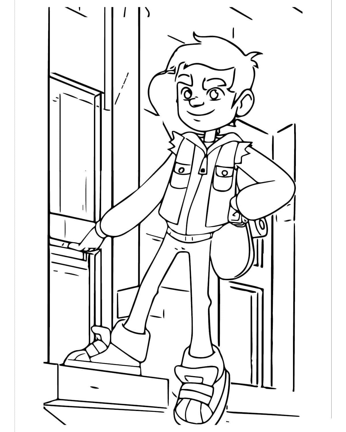 Subway Surfers Epic Adventure Coloring Page