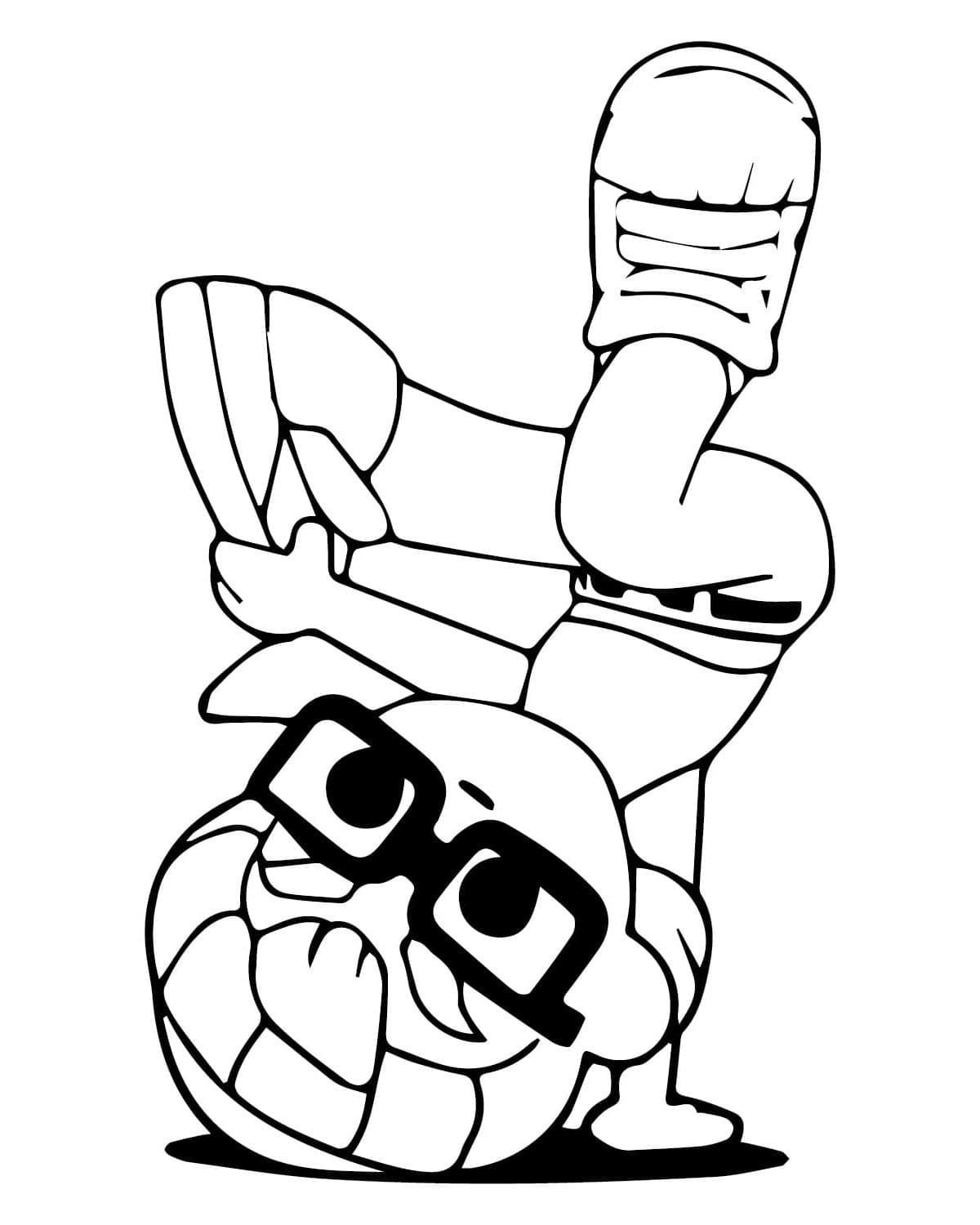 Subway Surfers Frozen chase Coloring Page