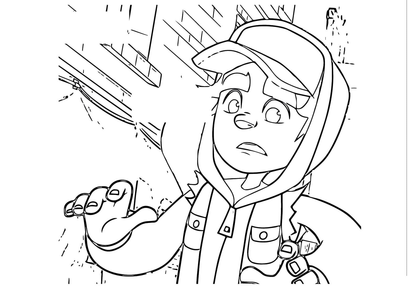 Subway Surfers Junior Adventure Coloring Page