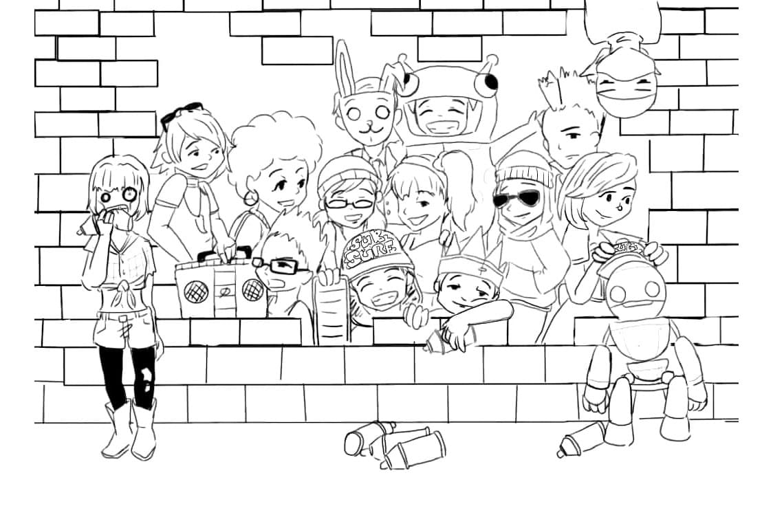 Subway Surfers Printouts Coloring Page