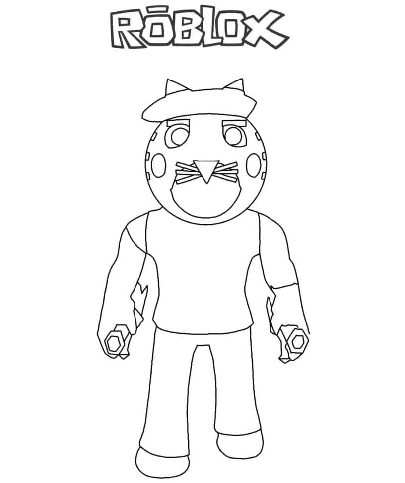 Tigry Costume in Piggy Coloring Page