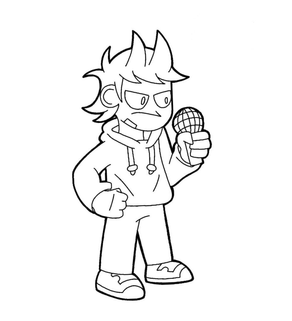 Tord Friday Night Funkin Sonic Assault Coloring Page