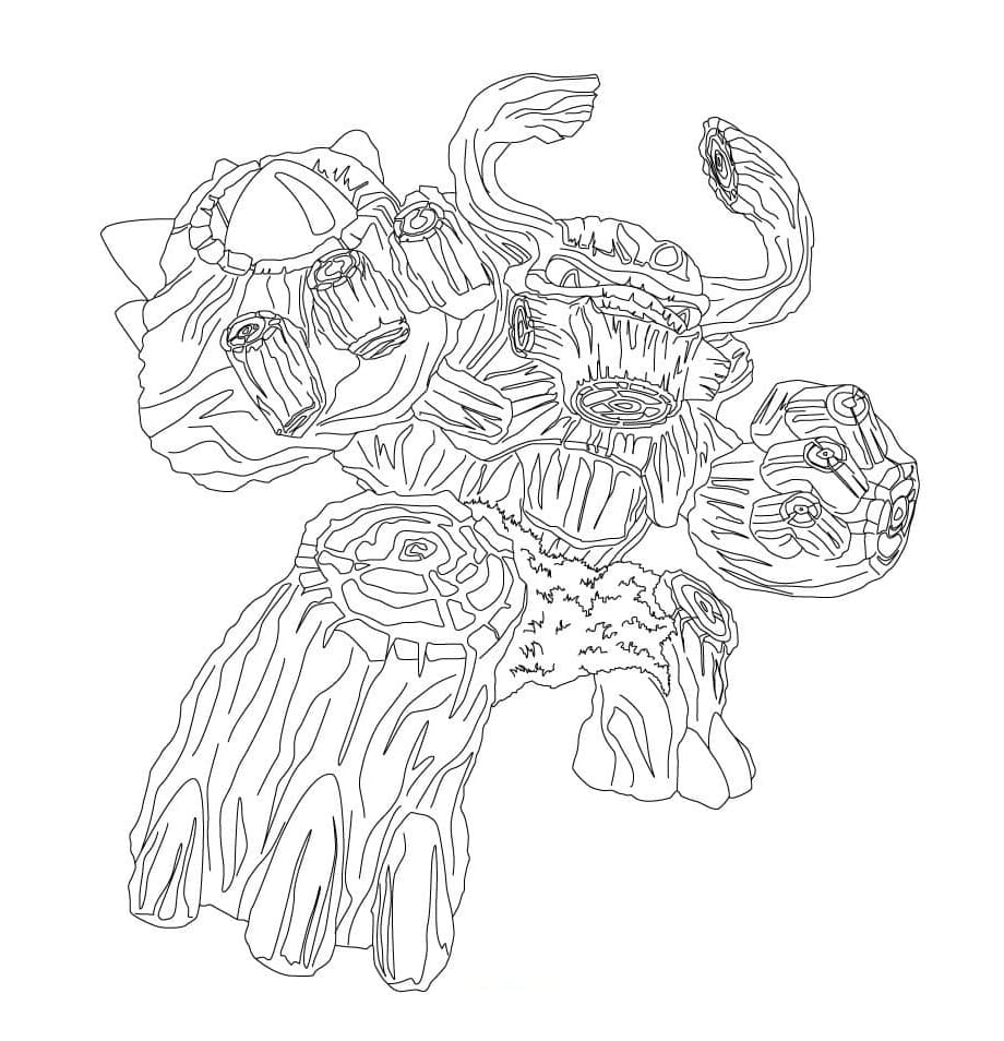 Treerex Skylanders Free Printable Coloring Page