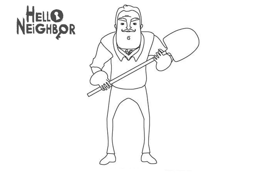 Uncle Theodore Peterson Coloring Page