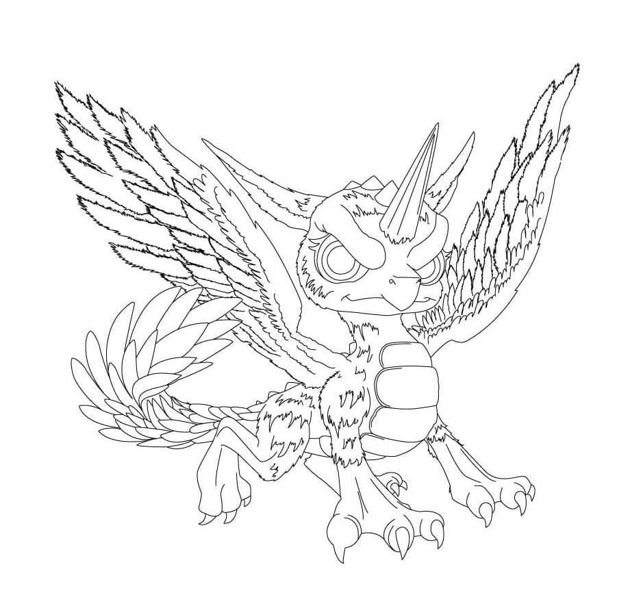 Whirldwind Skylanders Free Printable Coloring Page