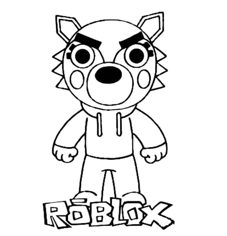 Willow Costume in Piggy Roblox Coloring Page