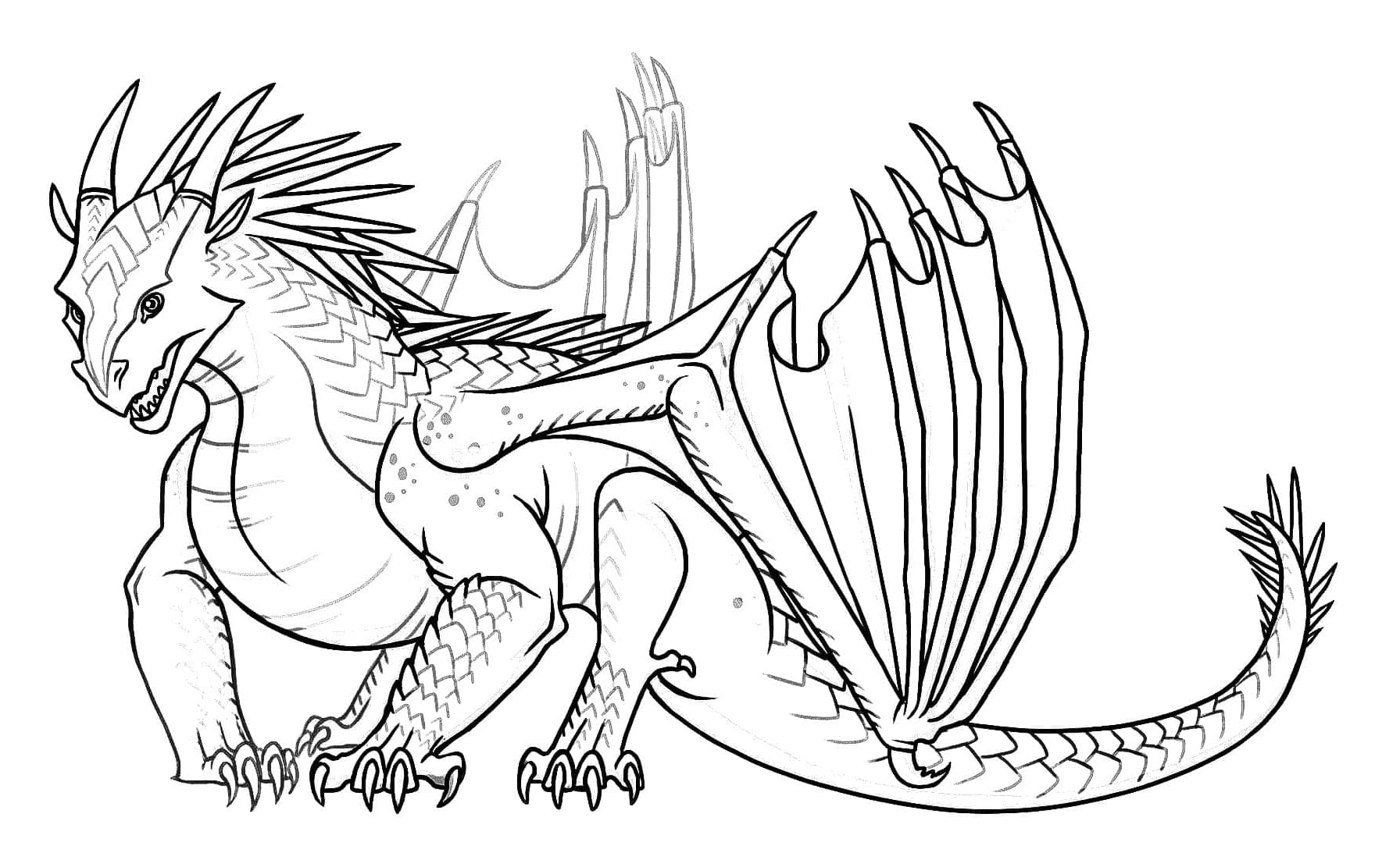 Wings Frigid Icewing Frostbite Coloring Page