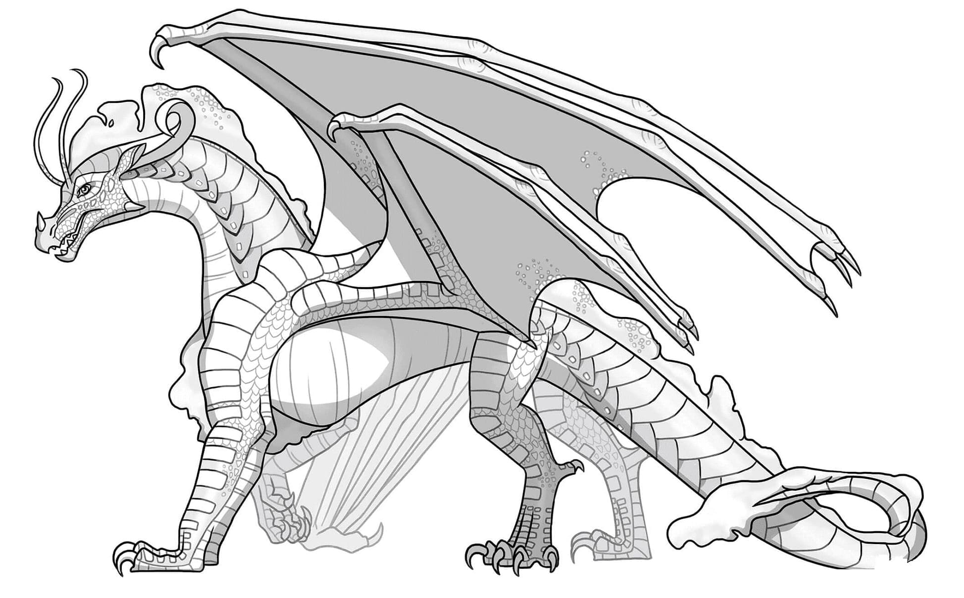 Wings of Fire Cosmic Spacewings Coloring Page