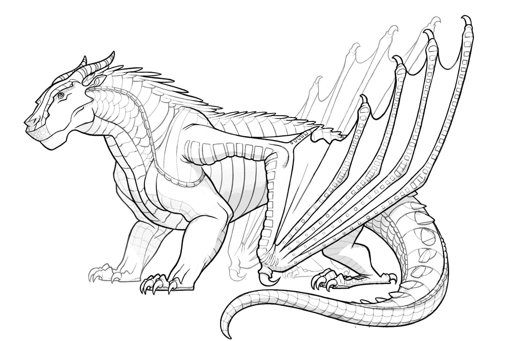 Wings of Fire Earthen MudWings Blaze Coloring Page