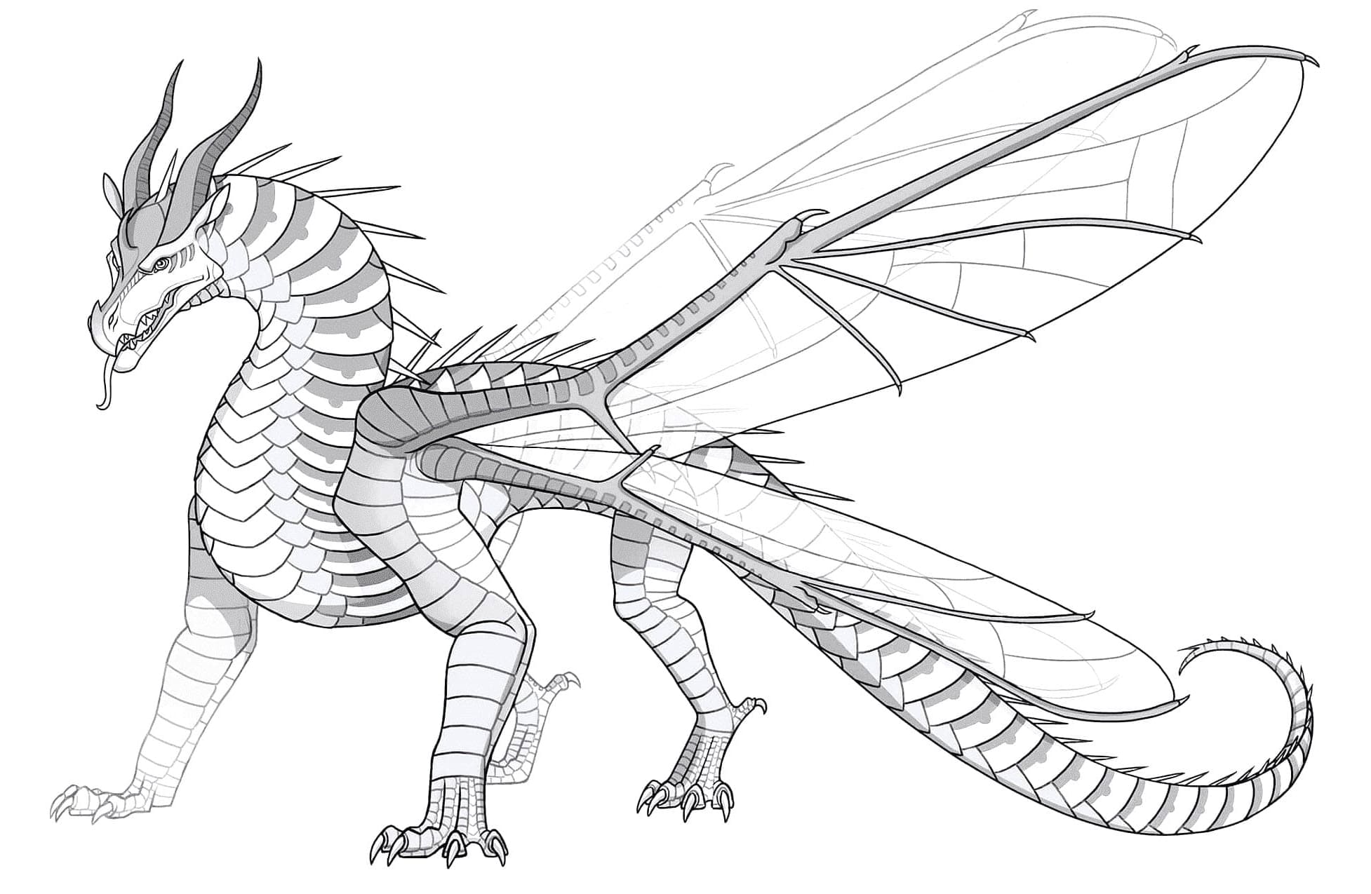 Wings of Fire Glowing Hivewing Blaze Coloring Page