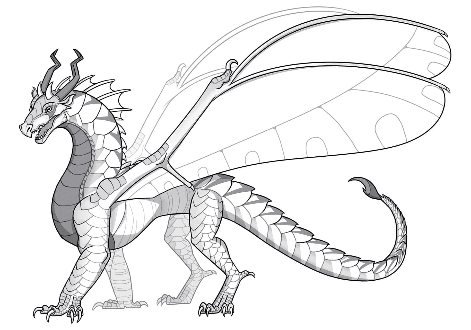 Wings of Fire Hawkwing Inferno Coloring Page