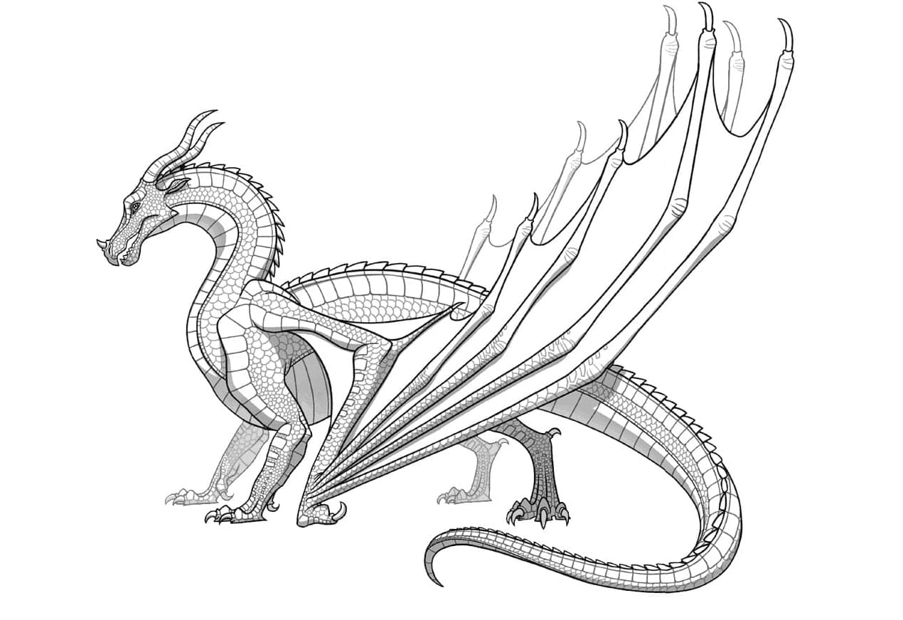 Wings of Fire High soaring Coloring Page