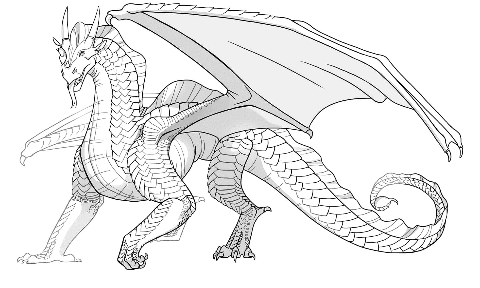 Wings of Fire Minesweeper Tempest Coloring Page