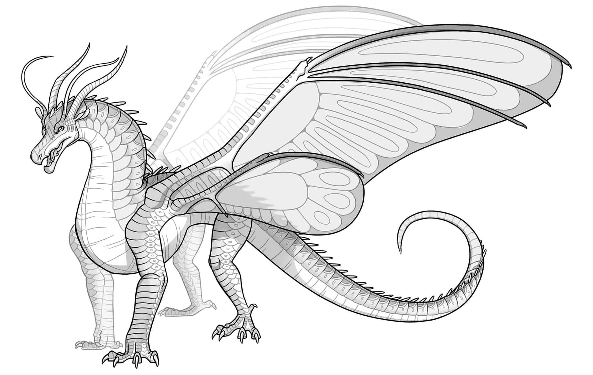 Wings of Fire SilkWings Serenade Coloring Page