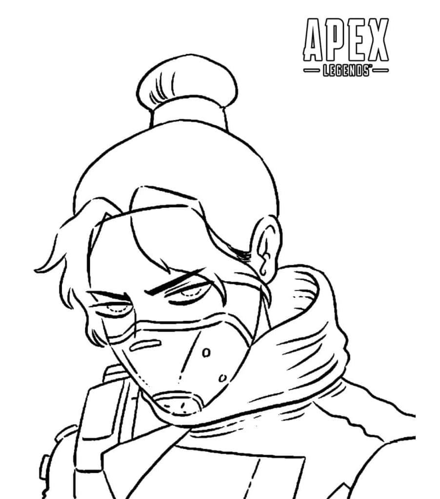 Wraith Apex Legends Free For Kids Coloring Page