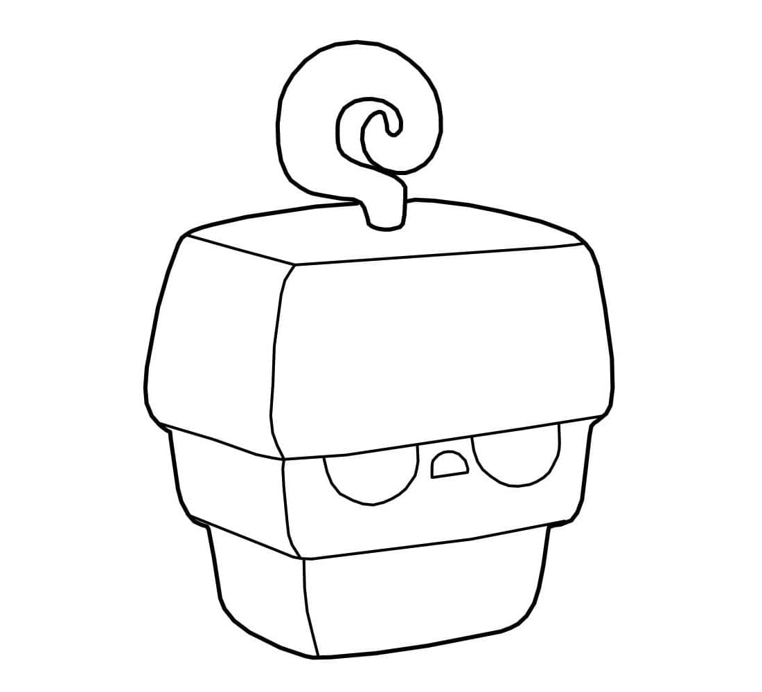 Blox Fruits Blossom Coloring Page