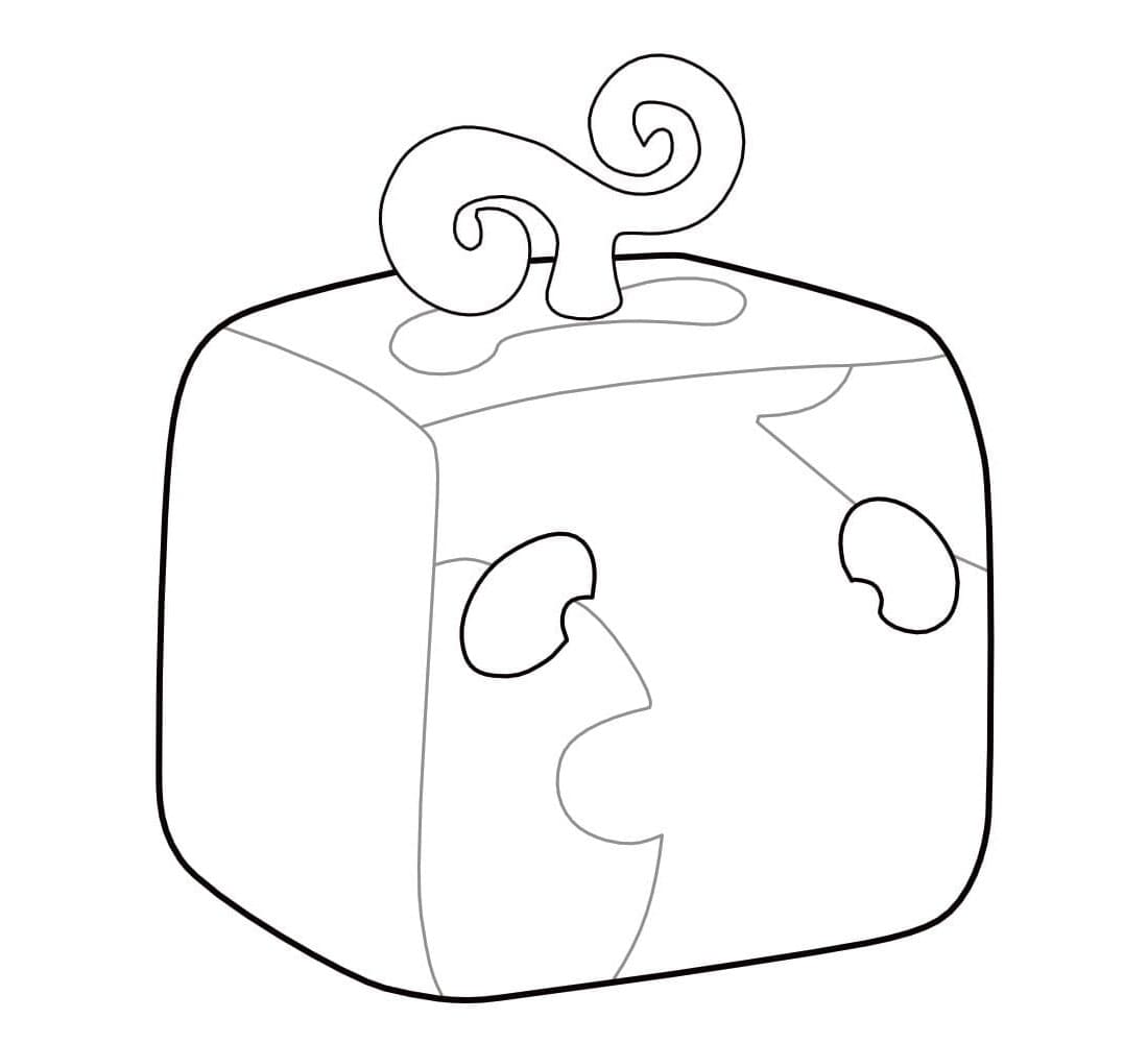 Blox Fruits Bounce Fruit Coloring Page