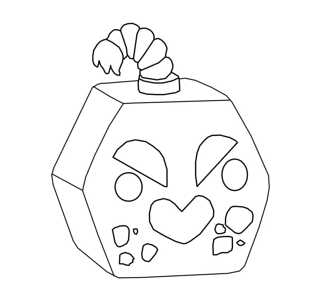 Blox Fruits Explosive Coloring Page