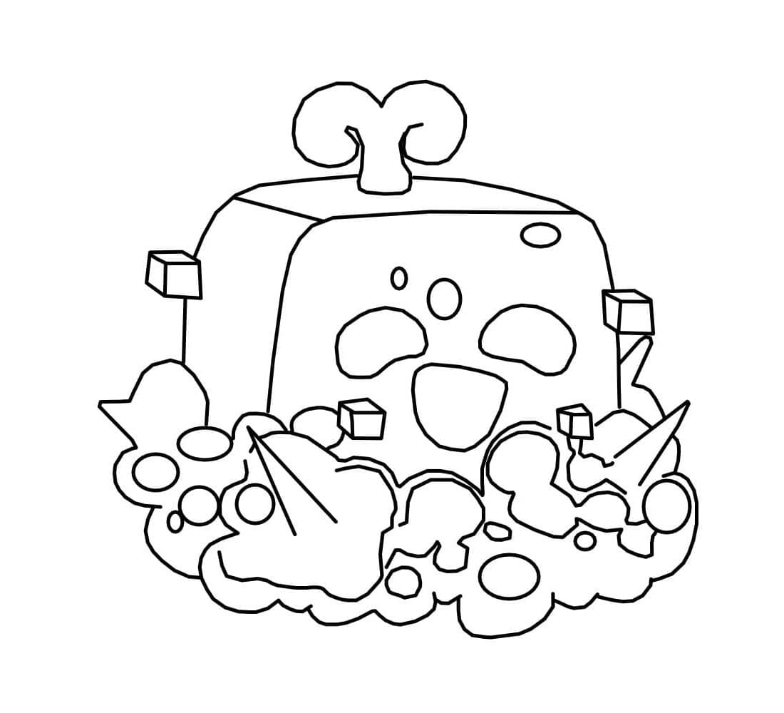 Blox Fruits Mastery Coloring Page