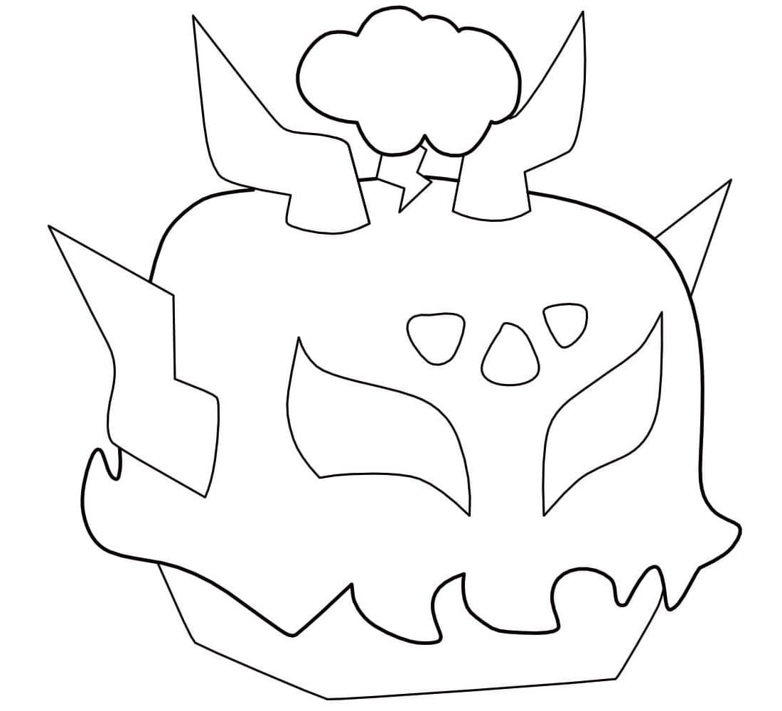 Blox Fruits Quake Fruit Coloring Page