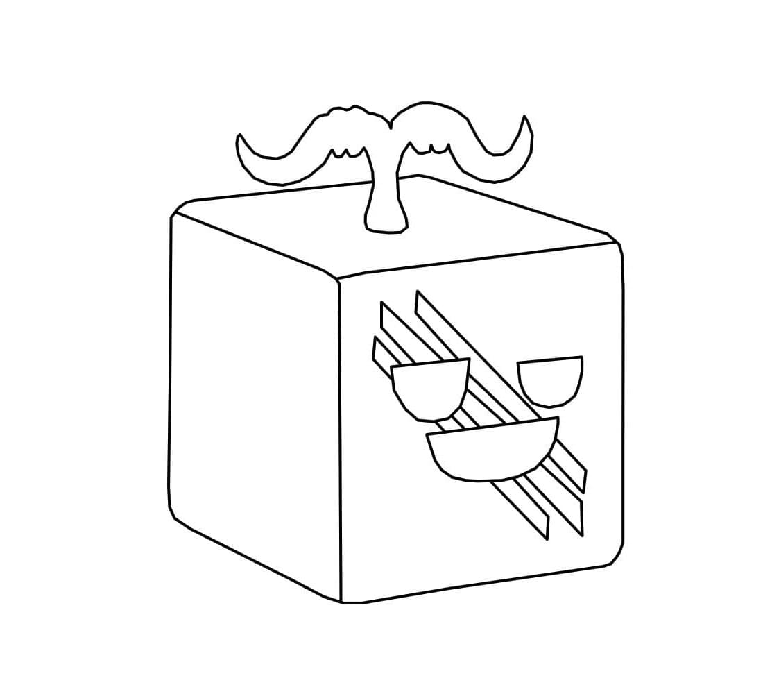 Blox Fruits Shield Coloring Page