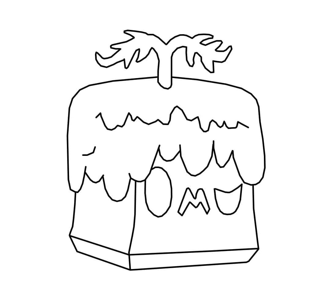 Blox Fruits Snowstorm Coloring Page