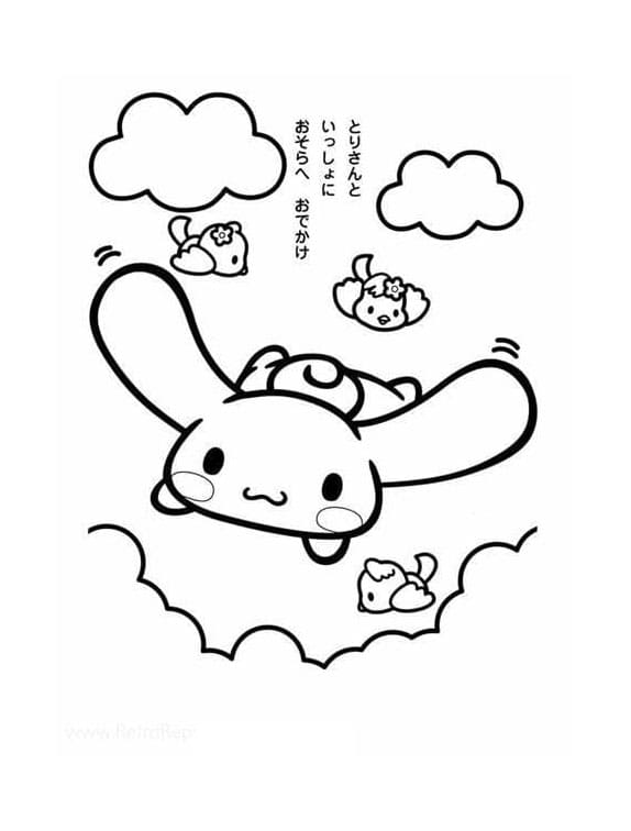 Cinnamoroll Picture Printable Coloring Page