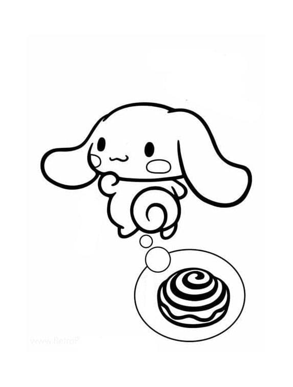 Cinnamoroll Printing Coloring Page