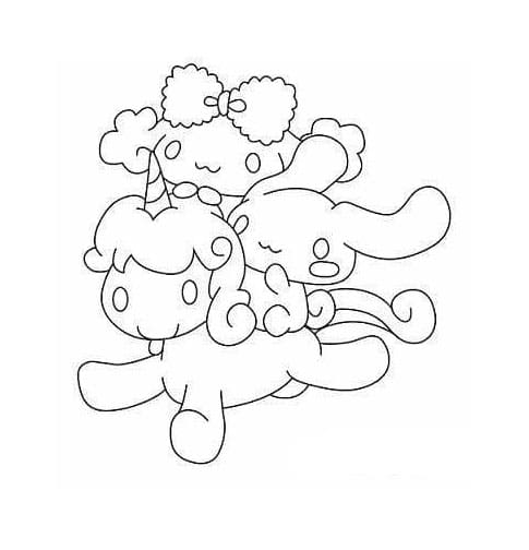 Cinnamoroll Sketch Coloring Page