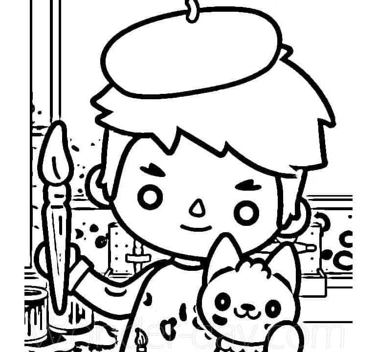 Free Toca Adventures Coloring Page