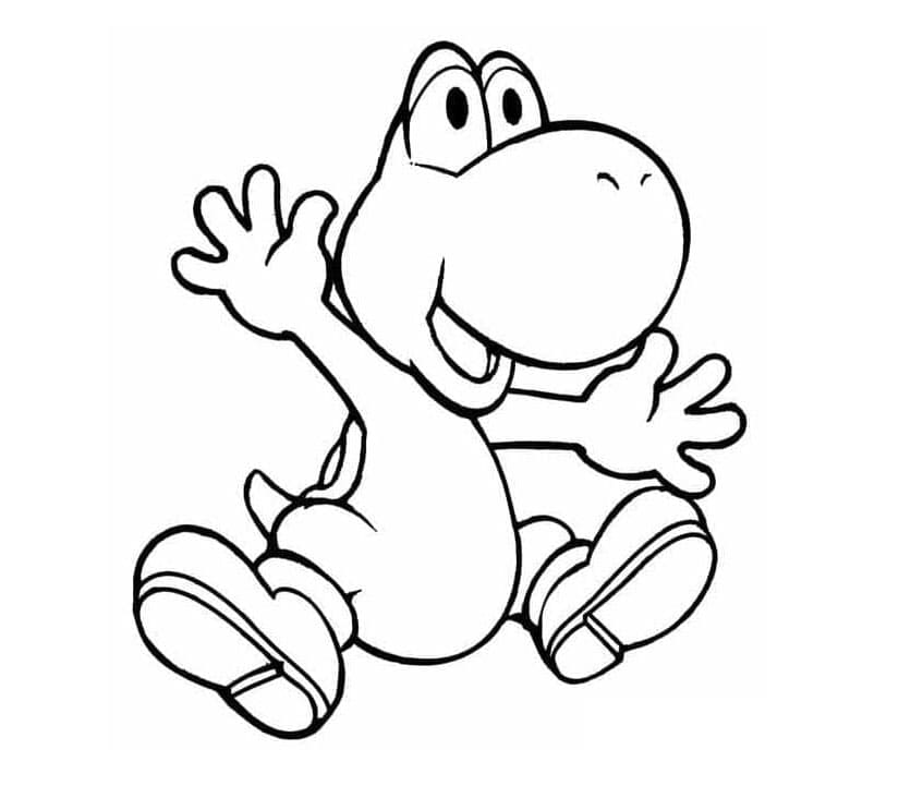 Yoshi Coloring Pages