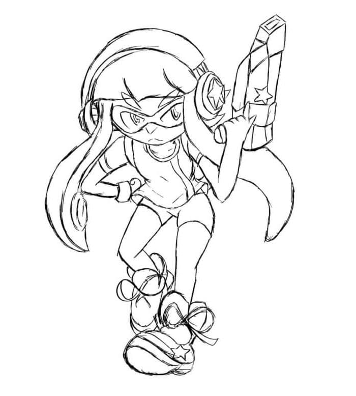 Magenta Callie's Main Color Coloring Page