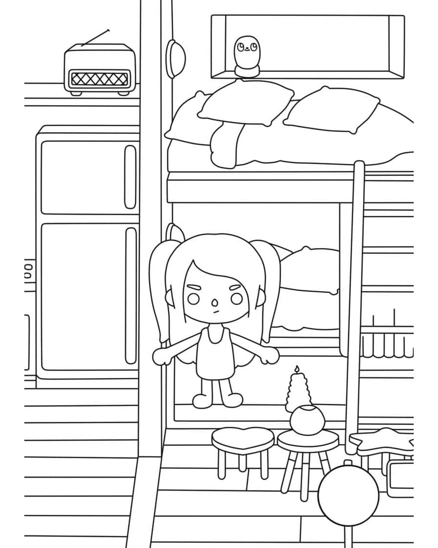 Toca Boca Coloring Fun Coloring Page