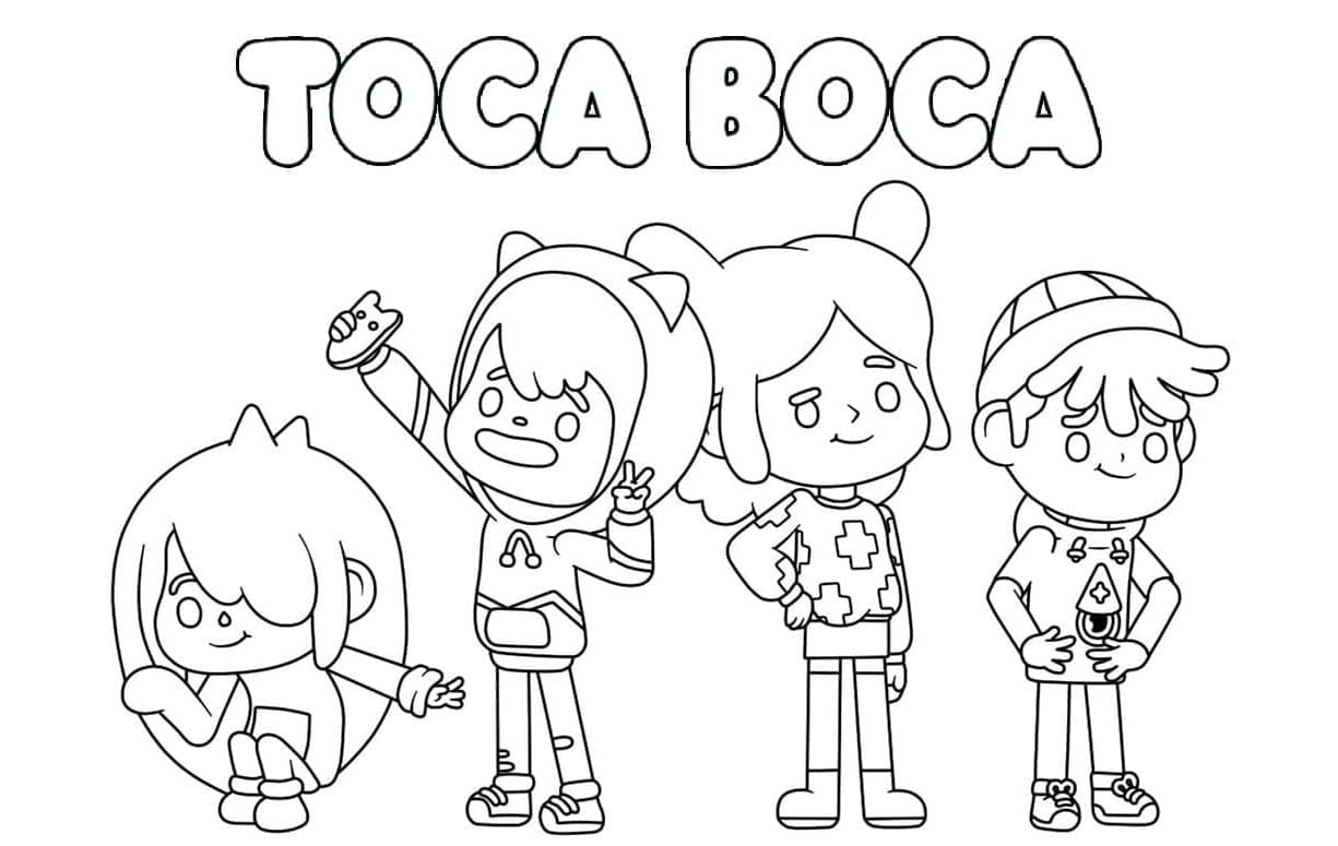 Toca Boca World Coloring Page