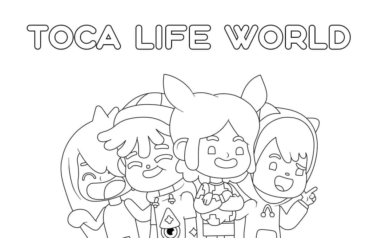 Toca Life by Boca Coloring Page