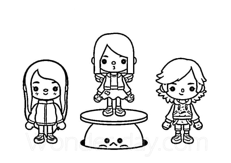 Toca Life World Free Printouts Coloring Page