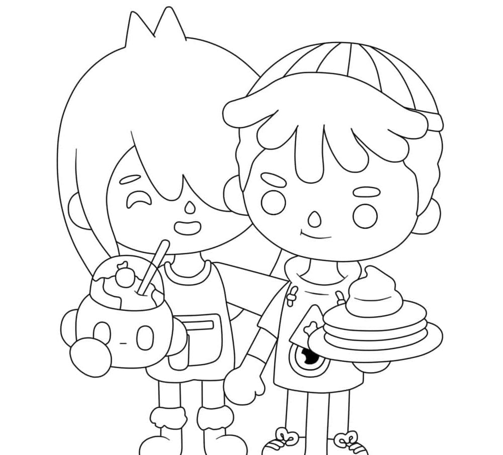 Toca Life World Lovely Journeys Coloring Page