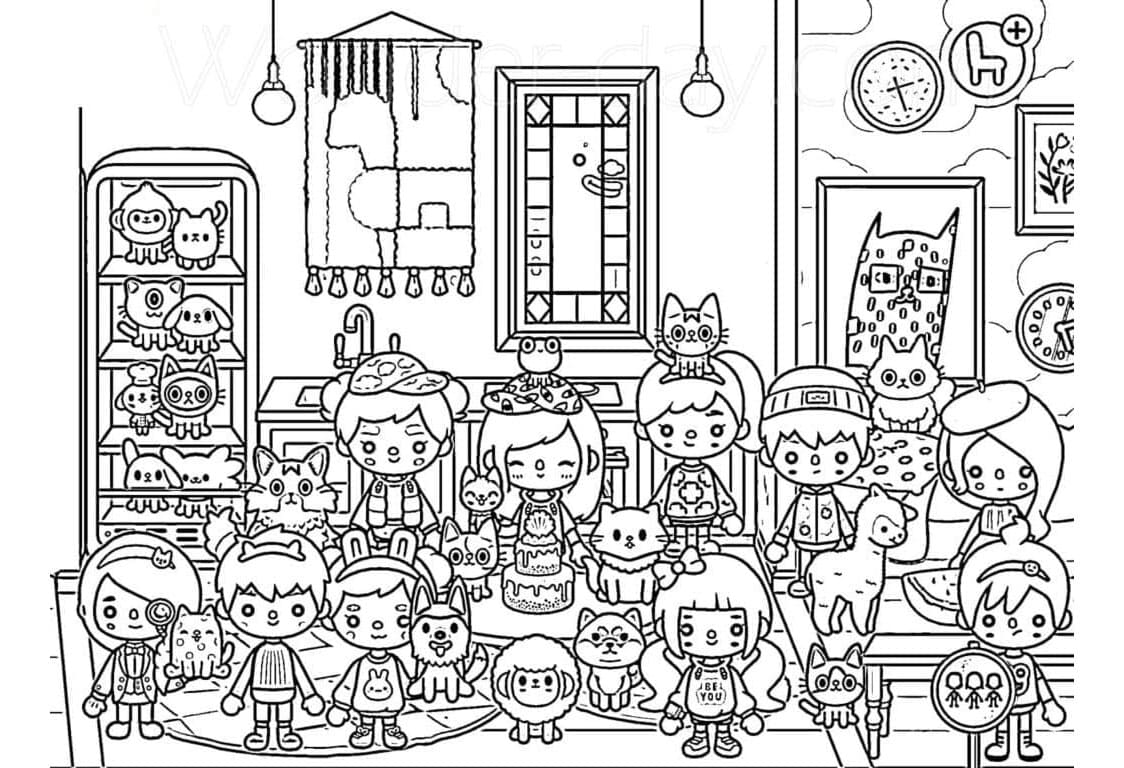 Toca Boca Life Coloring Pages