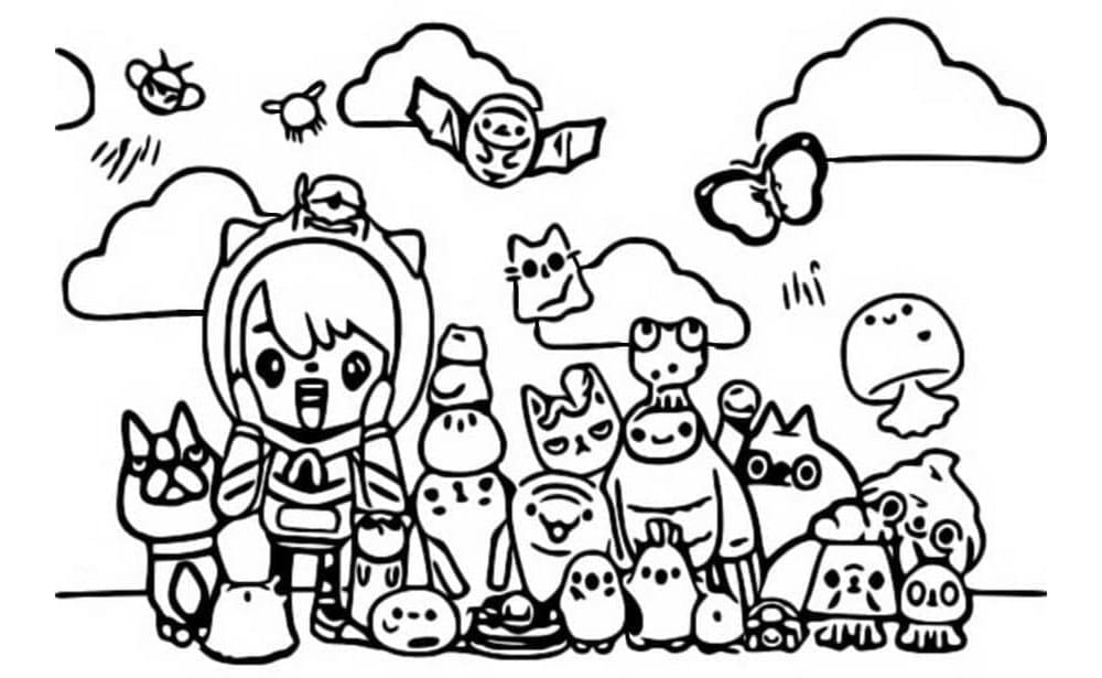 Toca Printable Fun Coloring Page