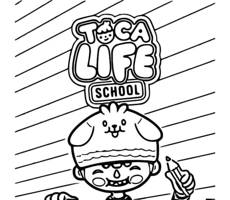 Toca School Adventures Coloring Page