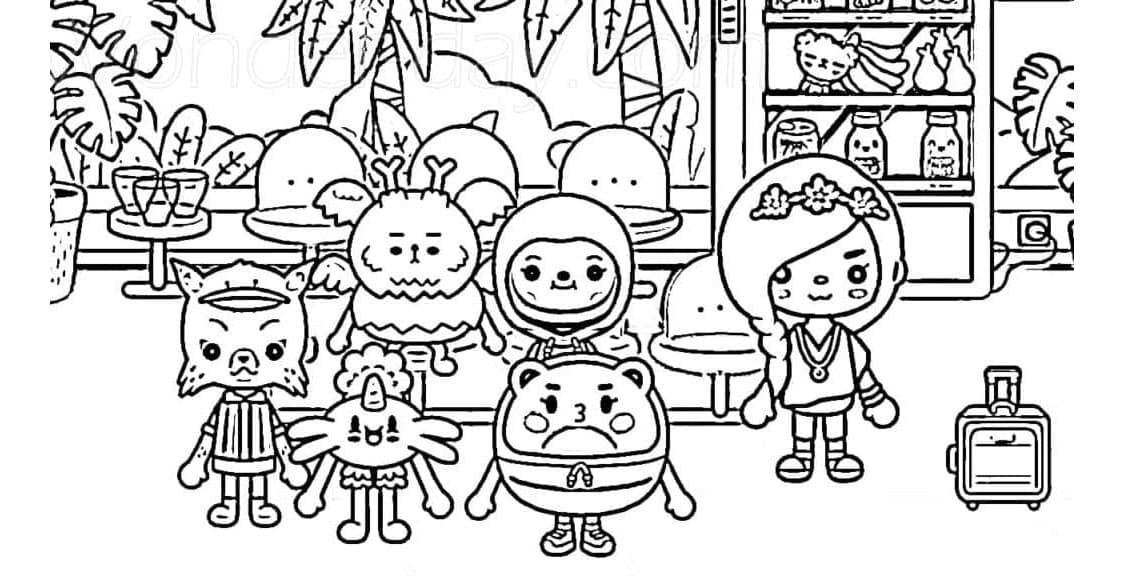 Toca World Adventures Coloring Page