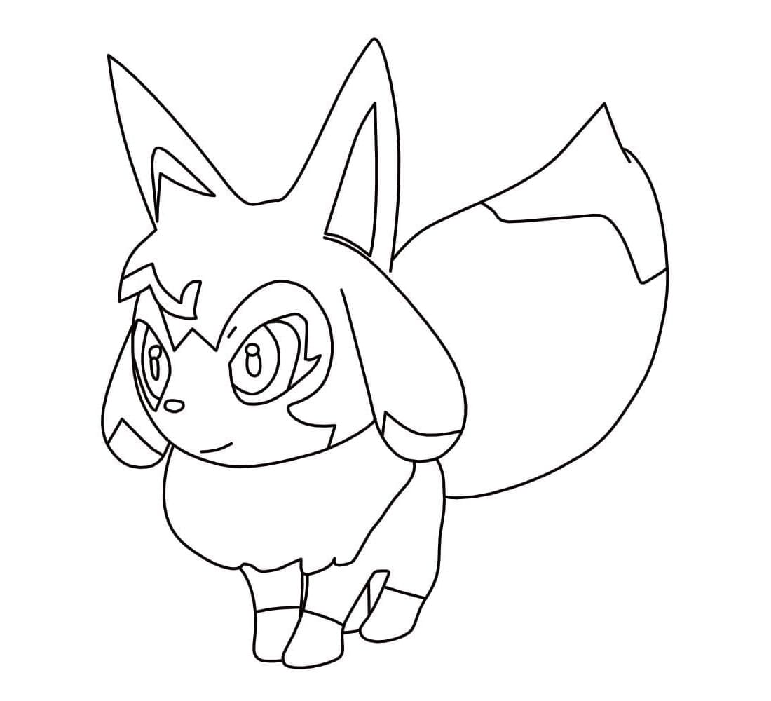 Vixy of Palworld Coloring Page