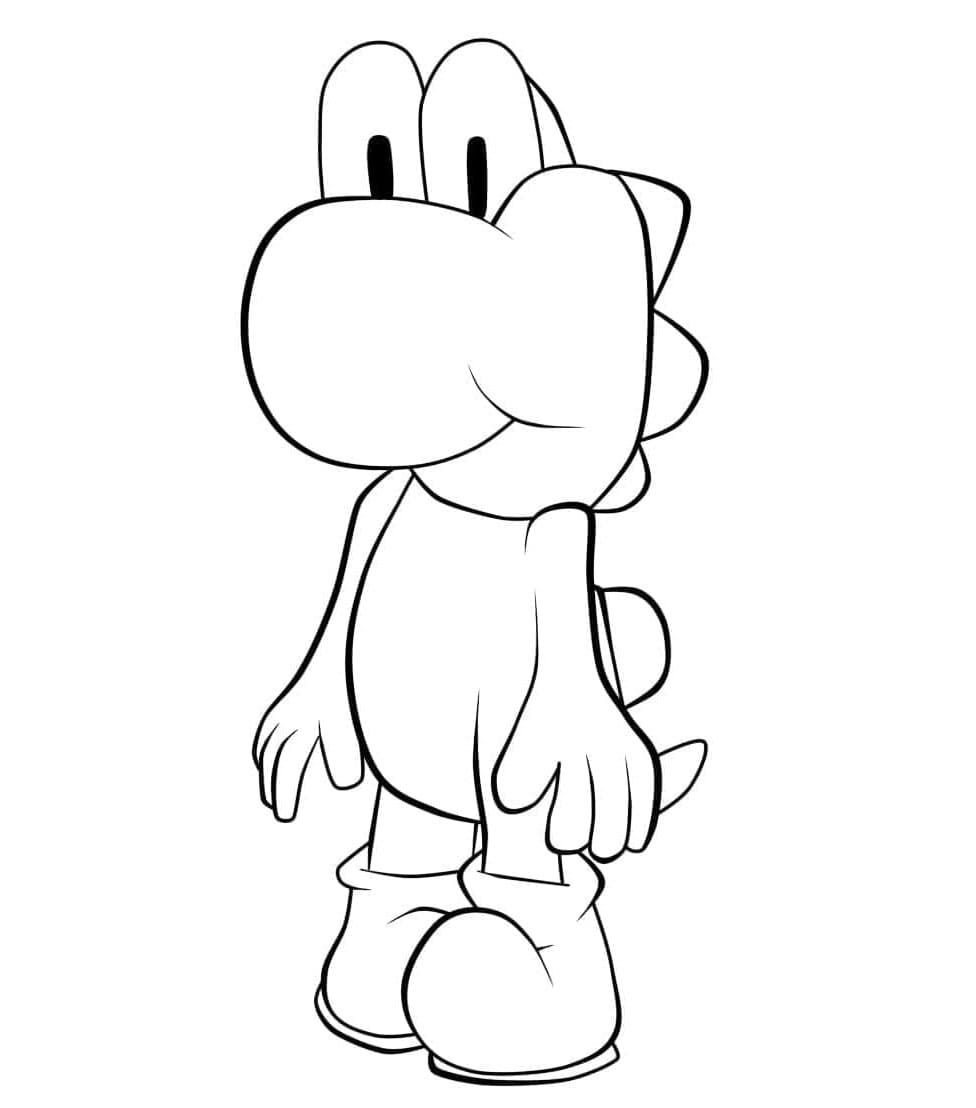 Yoshi's Printable Playground Printable Coloring Page