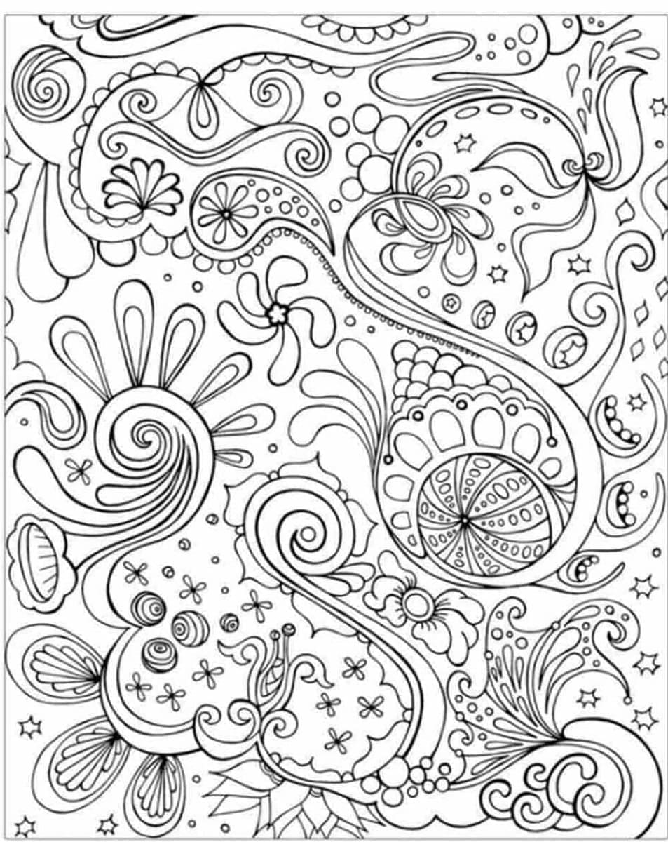 Abstract Free Download Printable Coloring Page